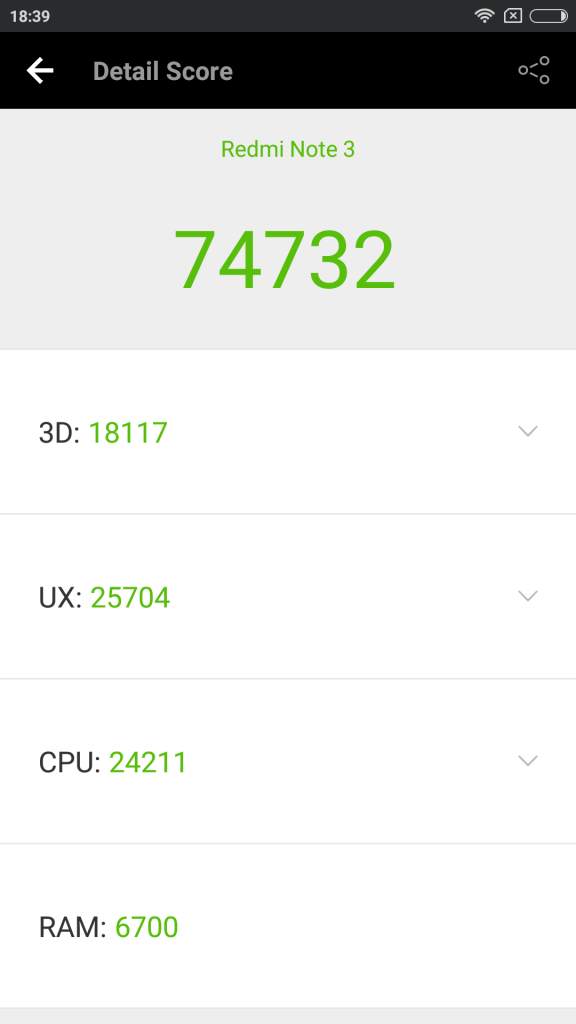 Xiaomi Redmi Note 3 Pro - Test v AnTuTu Benchmark