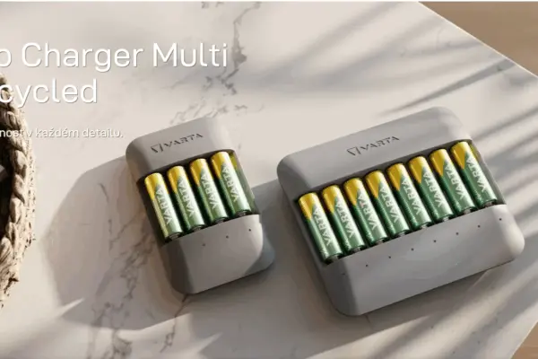 Recenze VARTA Eco Charger Multi – nabíječka AA a AAA baterií s USB-C