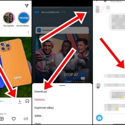 Stahování ve feedu, Instagram stories a v soukromých zprávách