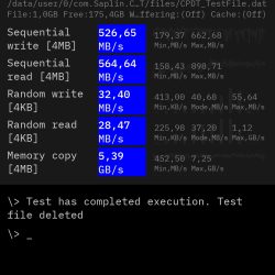 Test úložiště v CPDT Benchmark