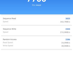 Test úložiště v AnTuTu Storage Test
