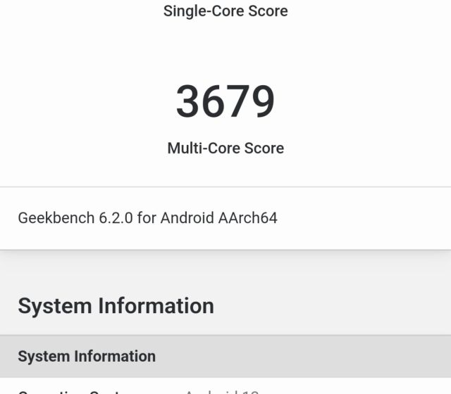 Test výkonu v Geekbench 6