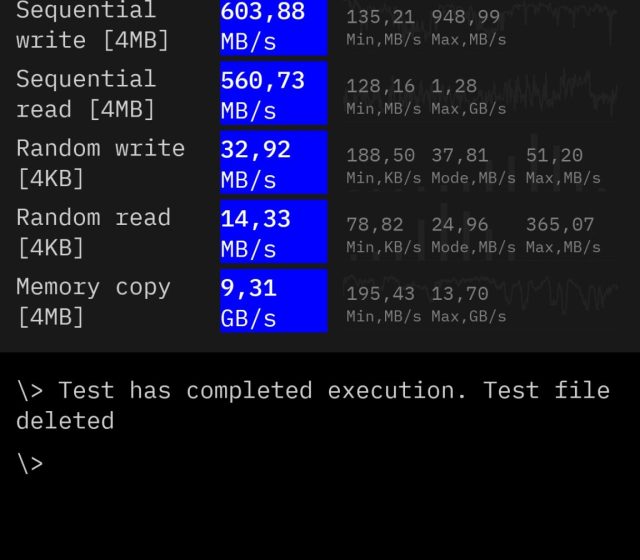 Test úložiště v CPDT