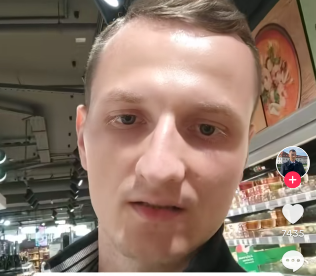 Screenshot z TikToku