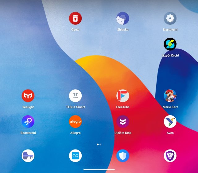 Běžný tabletový režim