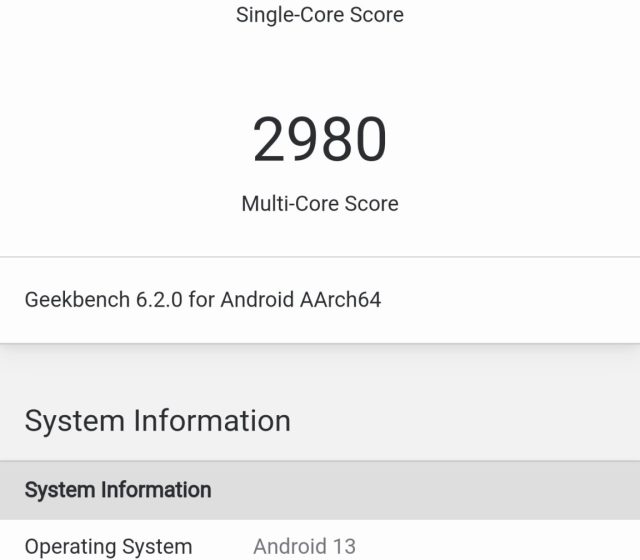 Test výkonu v Geekbench 6