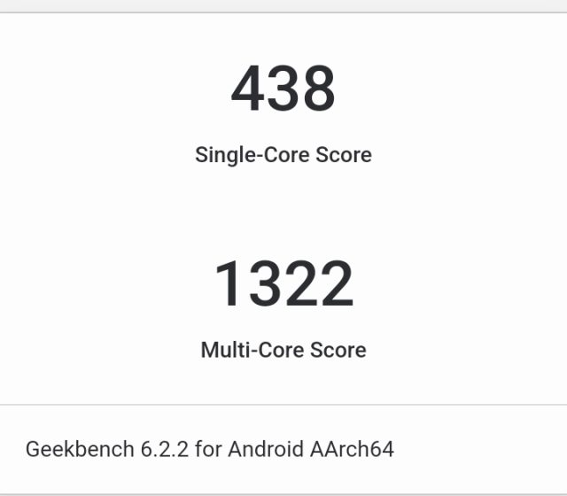 Test výkonu v Geekbench 6