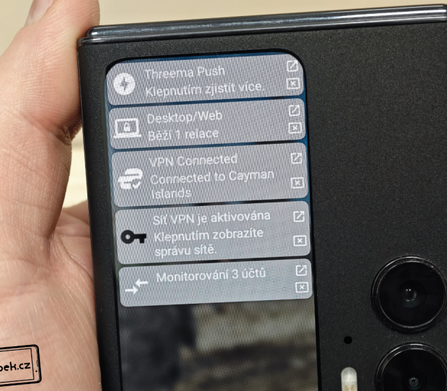 Oznámení z aplikací