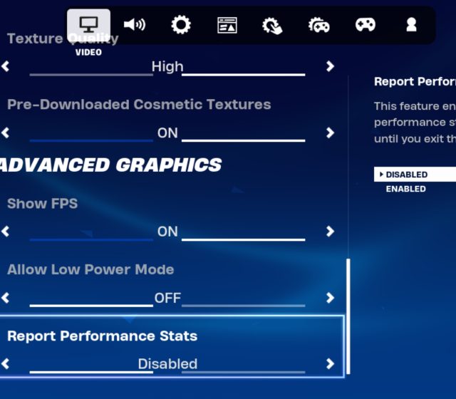 Maximální grafické nastavení hry Fortnite v mobilu Oppo Find N2 Flip