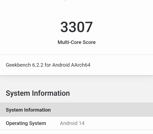 Test výkonu v Geekbench 6