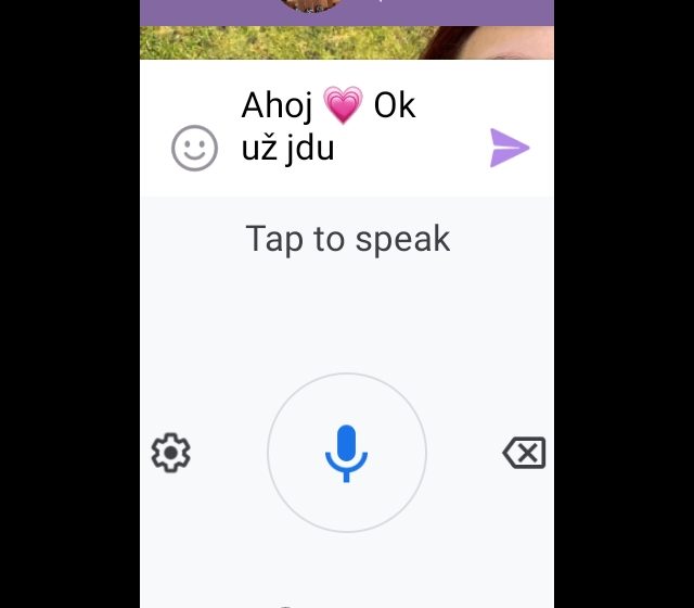 Odepisování diktováním v Telegram klientovi Nnngram