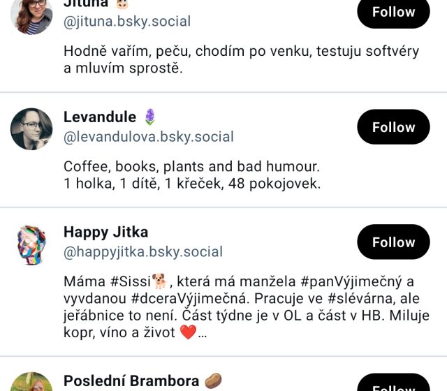 Oficiální mobilní Bluesky klient