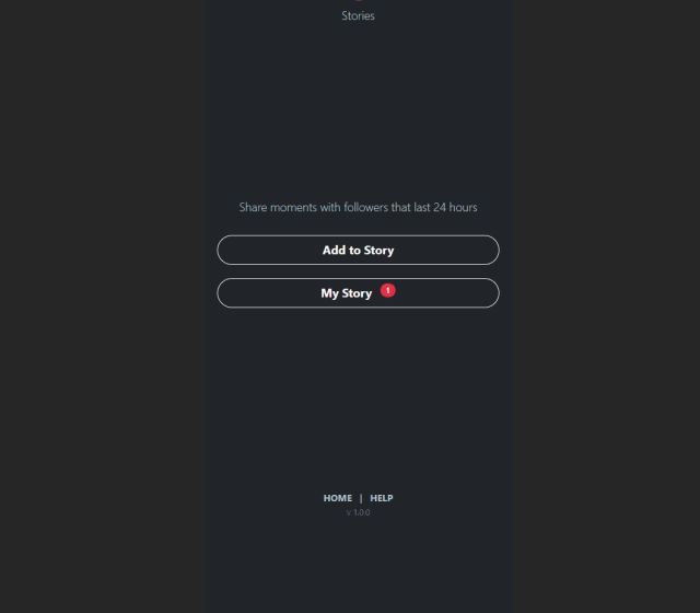 Funkce Pixelfed stories