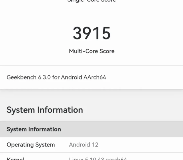 Test výkonu v Geekbench 6