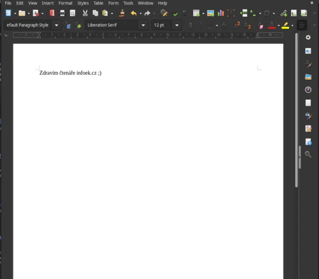 LibreOffice v EndeavourOS