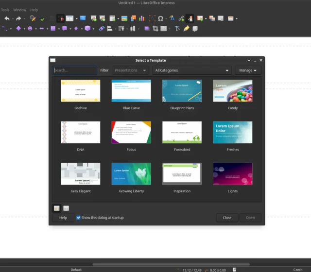 LibreOffice v EndeavourOS